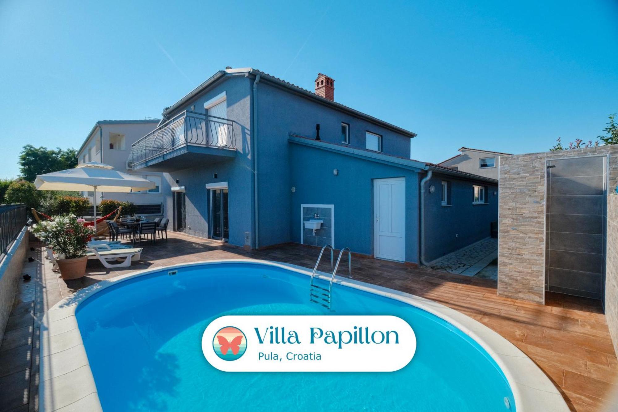 Villa Papillon - Top Ausgestattete Ferienoase Pula Ngoại thất bức ảnh
